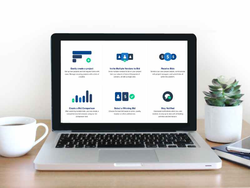Property management software supporting compliant vendor selection at scale